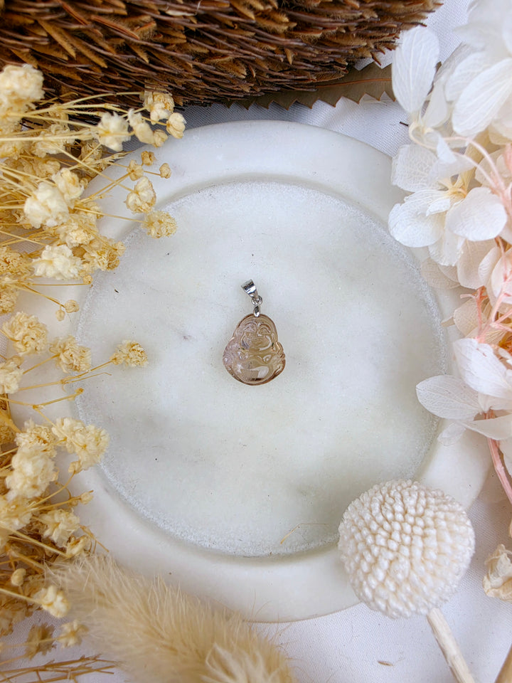 Ametrine Buddha Silver Pendant