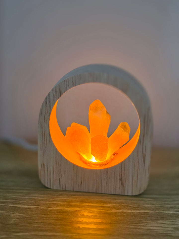 Citrine Lotus Lamp