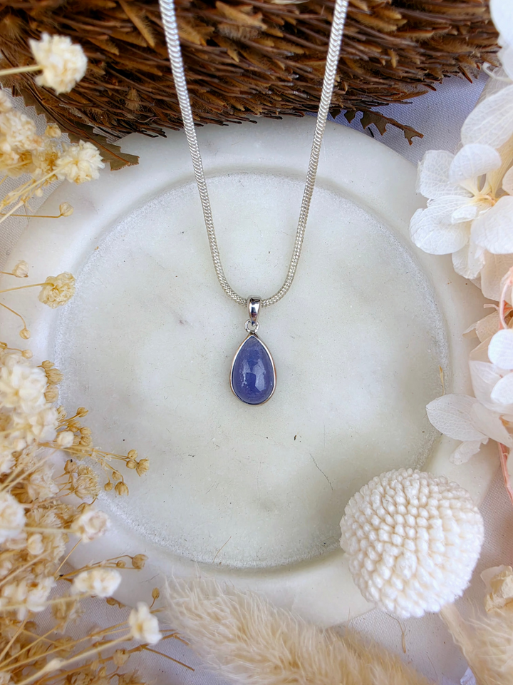 Tanzanite Silver Pendant (Rare)