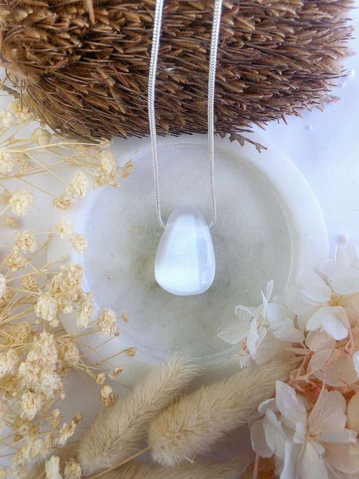 Selenite Medium Pendant