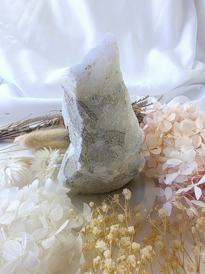 Blue Lace Agate Druzy Cluster