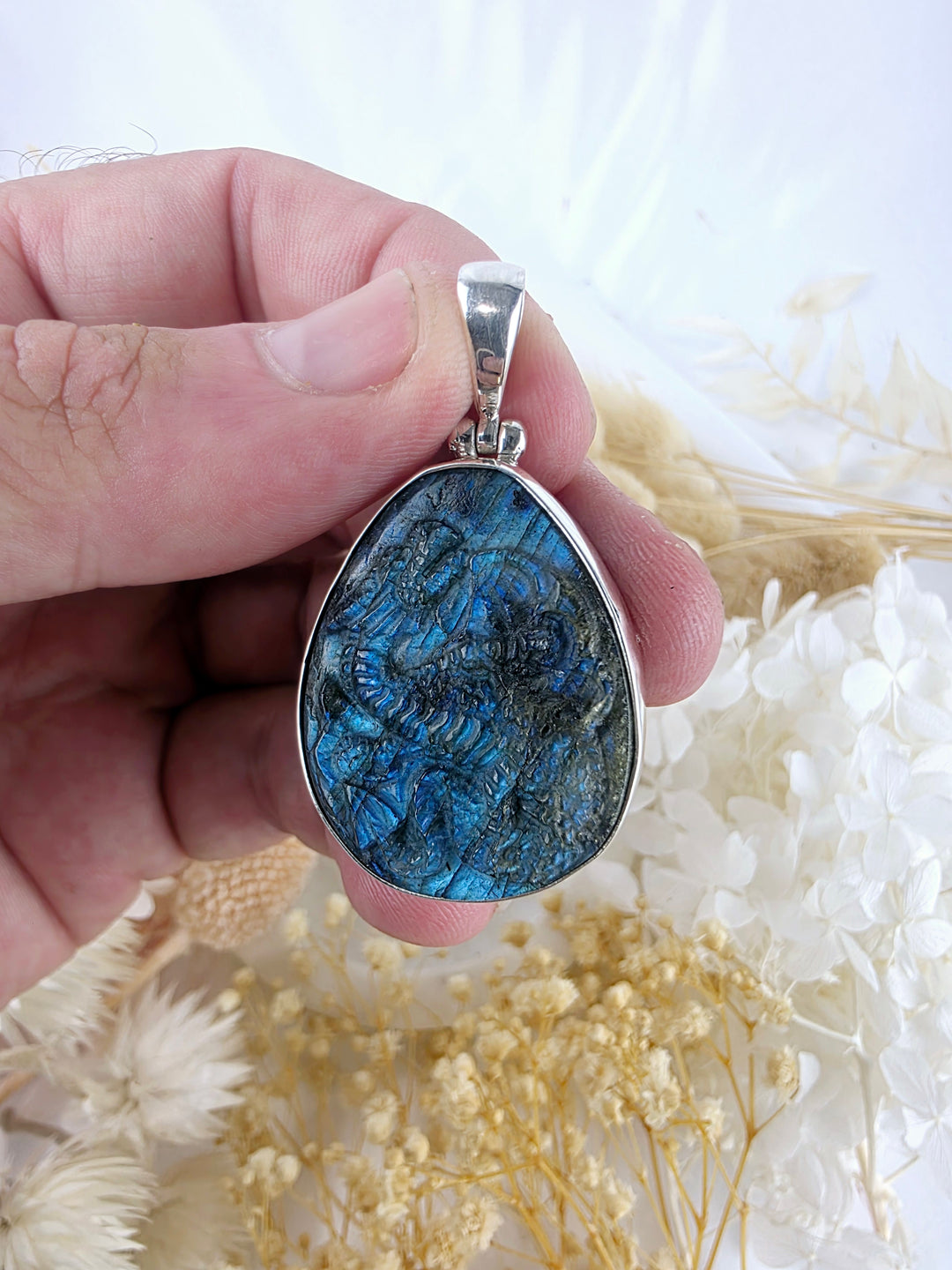 Labradorite Dragon Pendant