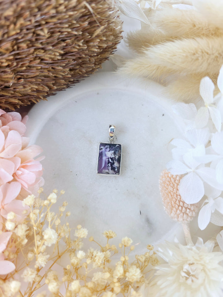 Tiffany Stone Silver Pendant