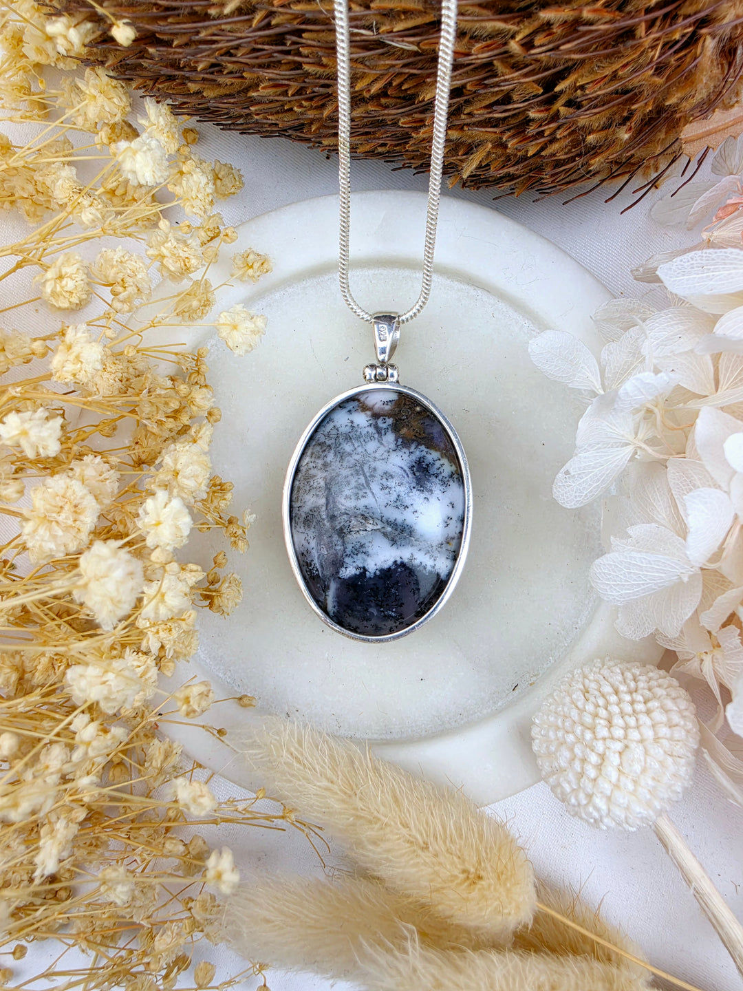 Merlinite Silver Pendant — Everyday Magic