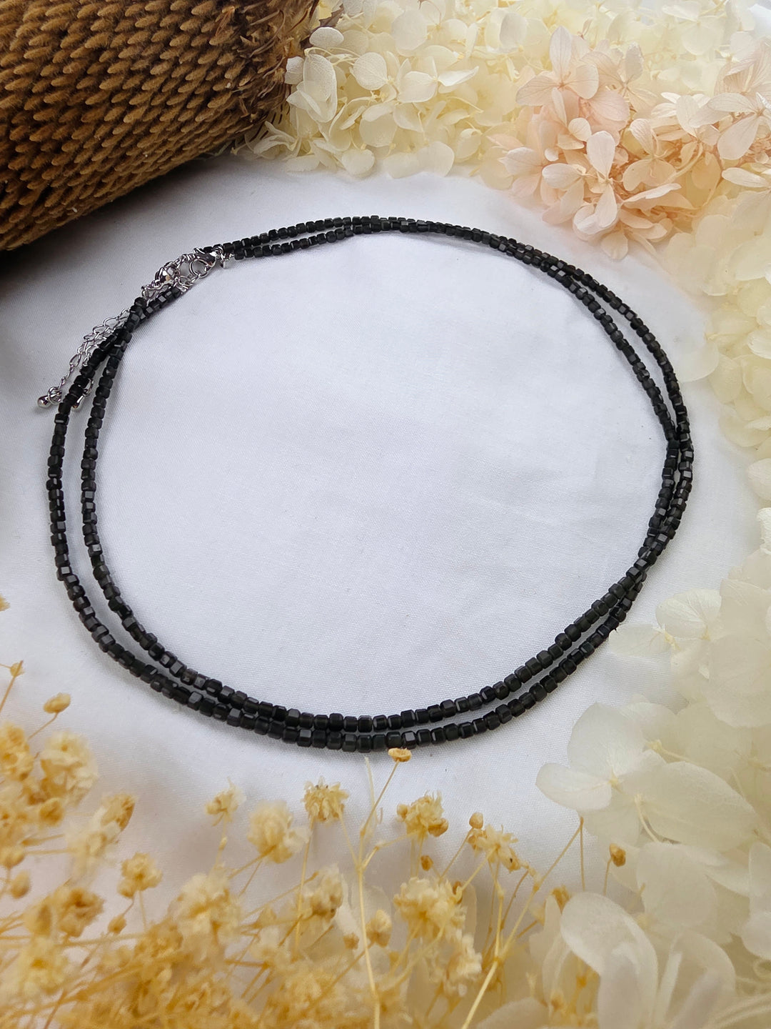 Rainbow Obsidian Faceted Necklace - Safe to Let Go