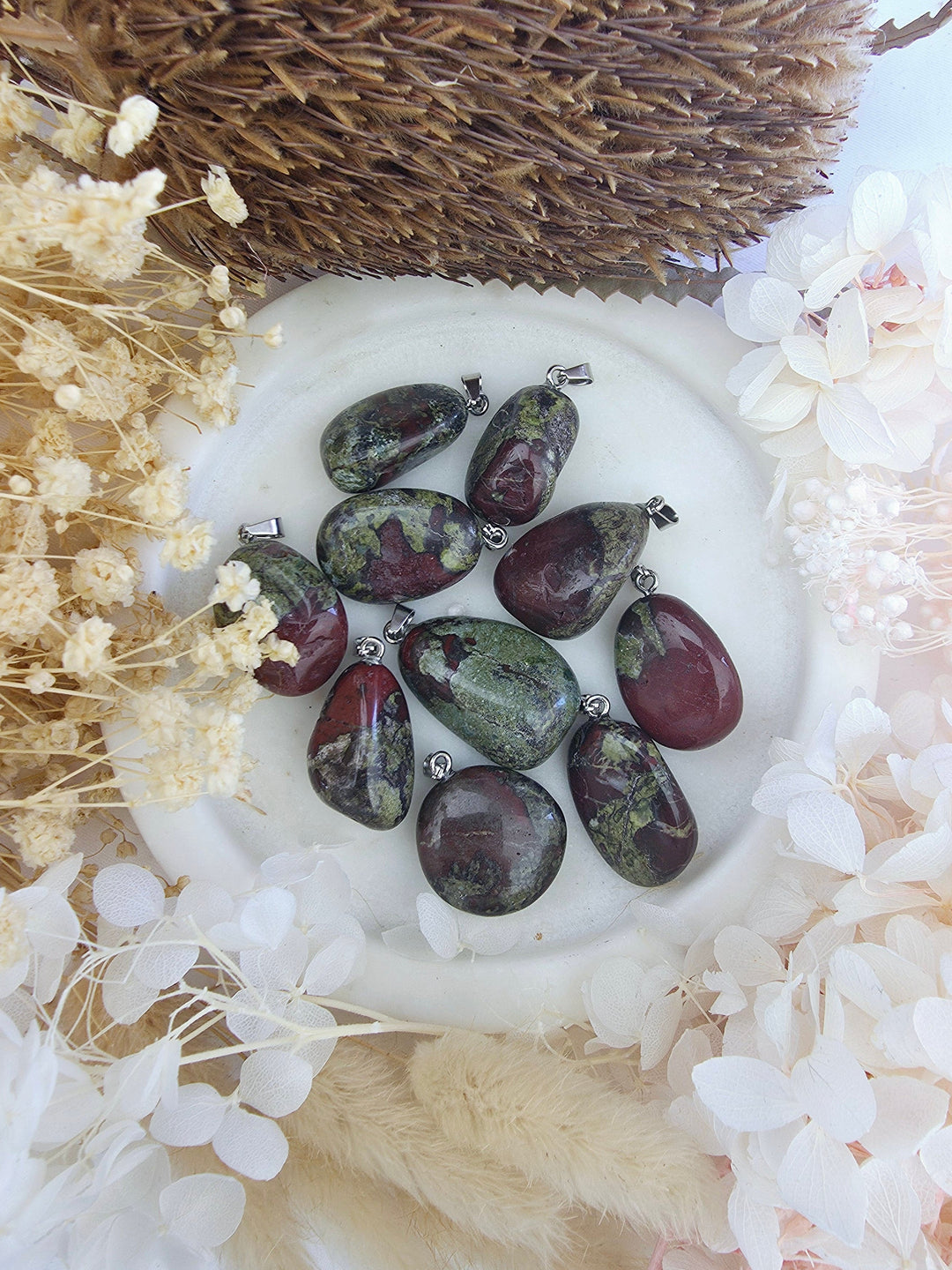 Dragons Blood Jasper Tumbled Pendant