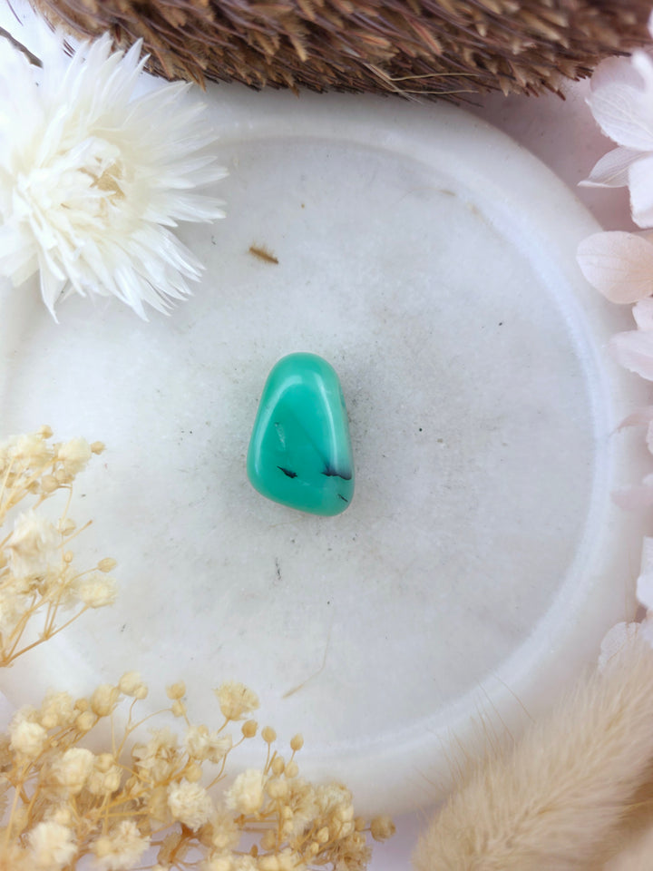 Chrysoprase Tumbled Pendant