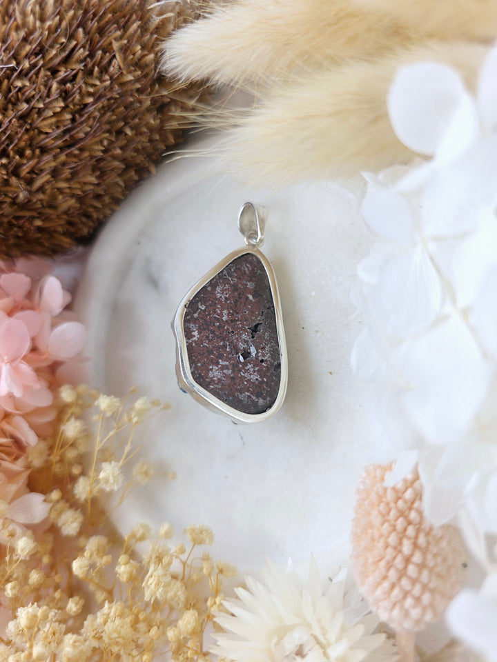 Cavansite Silver Pendant