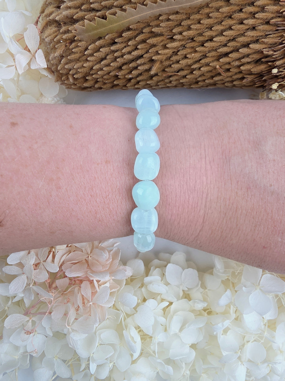 Pistachio Calcite Bracelet - 8/10mm