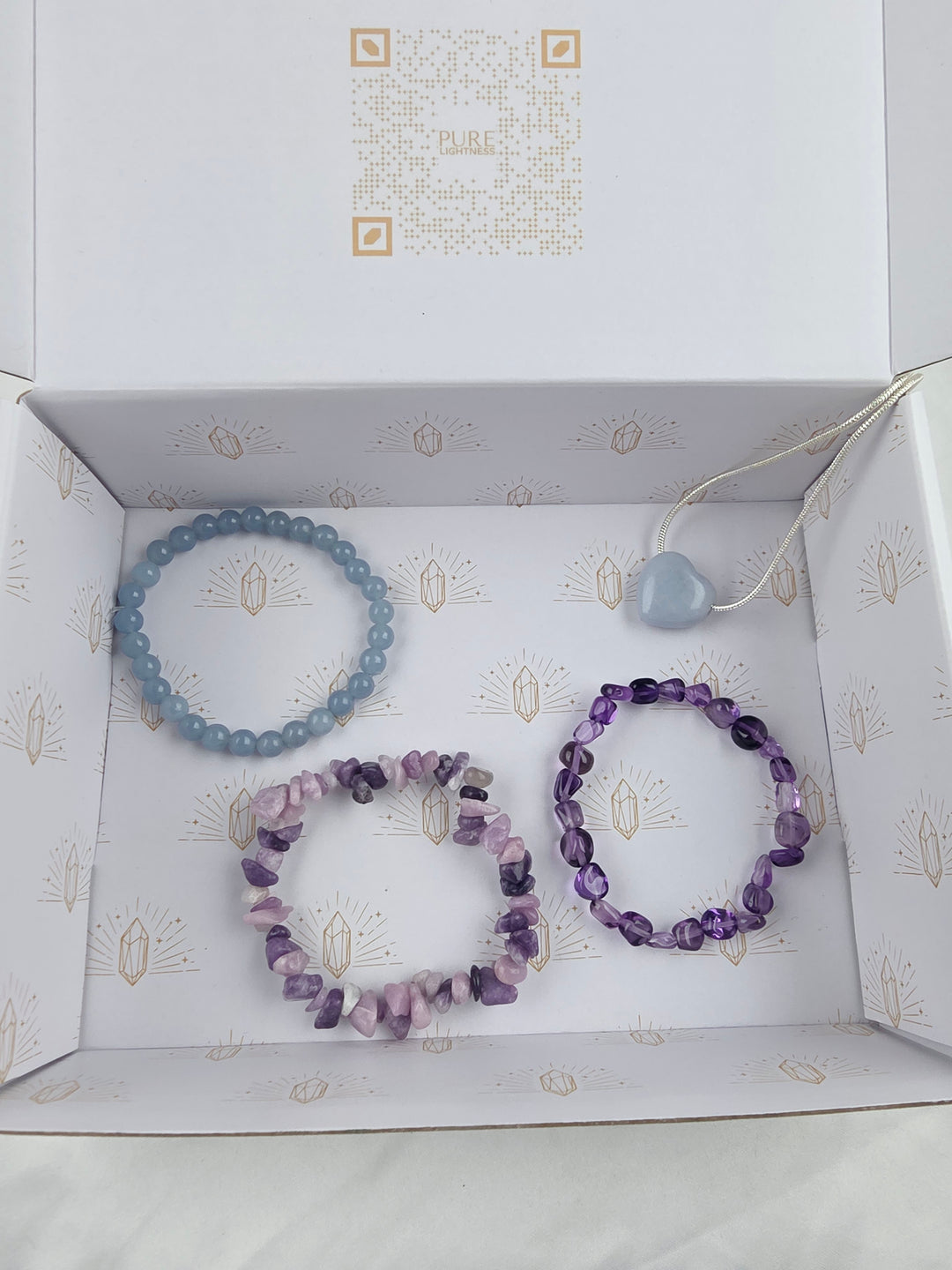 Quiet Your Mind Bracelets and Pendant — The Stillness Set