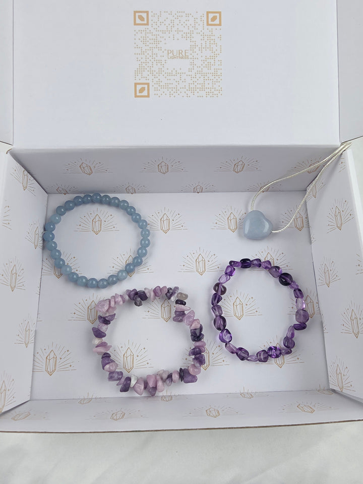 Quiet Your Mind Bracelets and Pendant — The Stillness Set