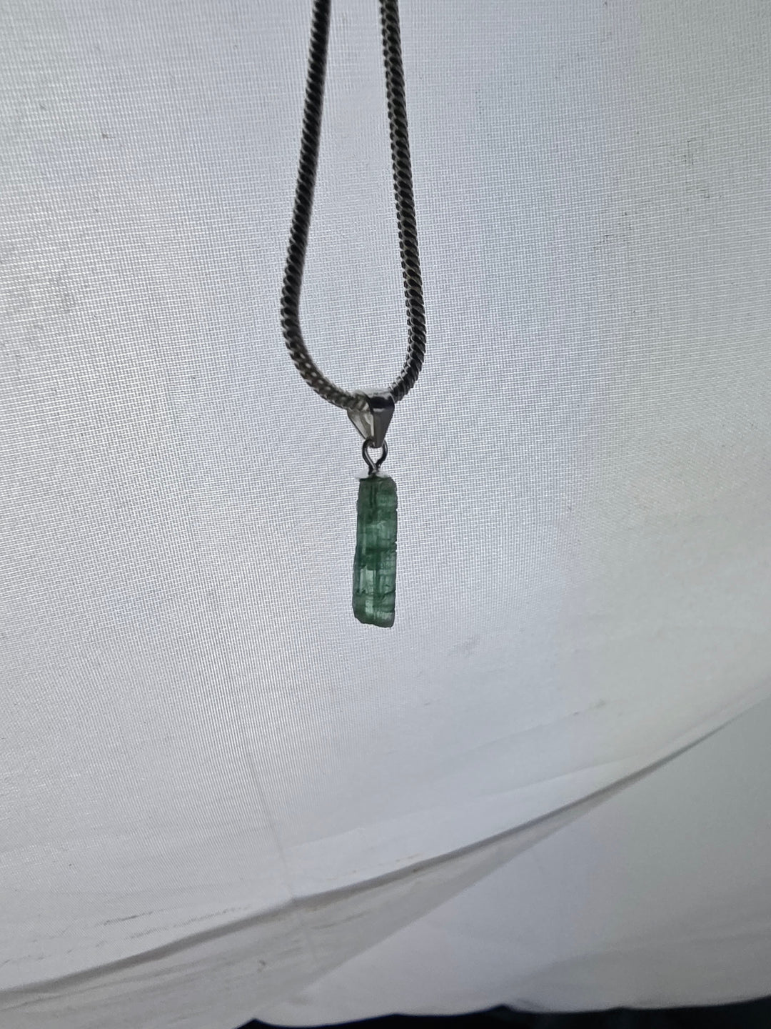 Green & Blue Tourmaline Silver Pendant — Flow & Flourish