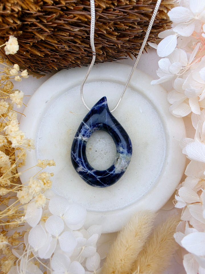 Sodalite Tear Drop Pendant