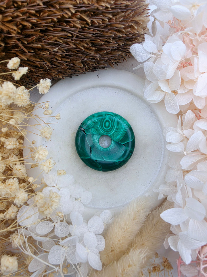 Malachite Circle Of Light Pendant