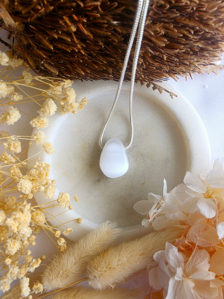 Selenite Small Pendant
