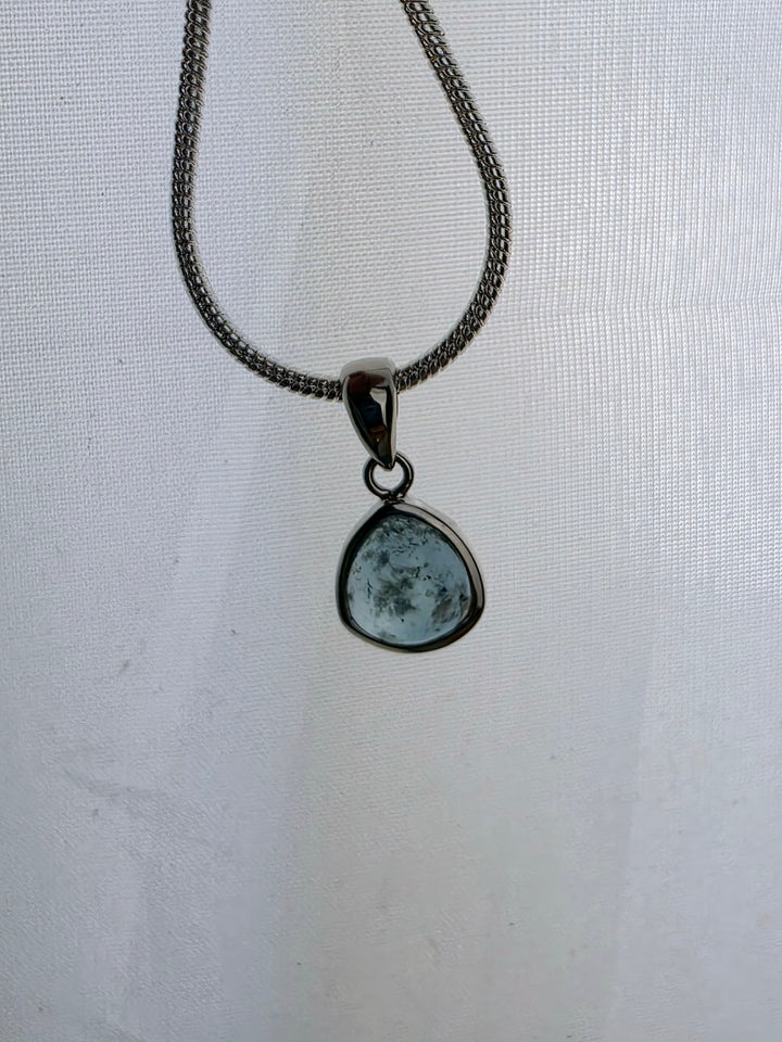 Indicolite (Blue) Tourmaline Silver Pendant