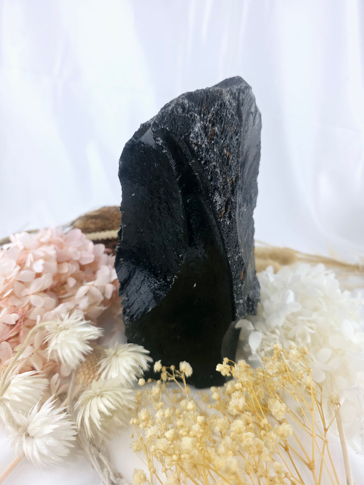 Black Obsidian Raw With Cut Base