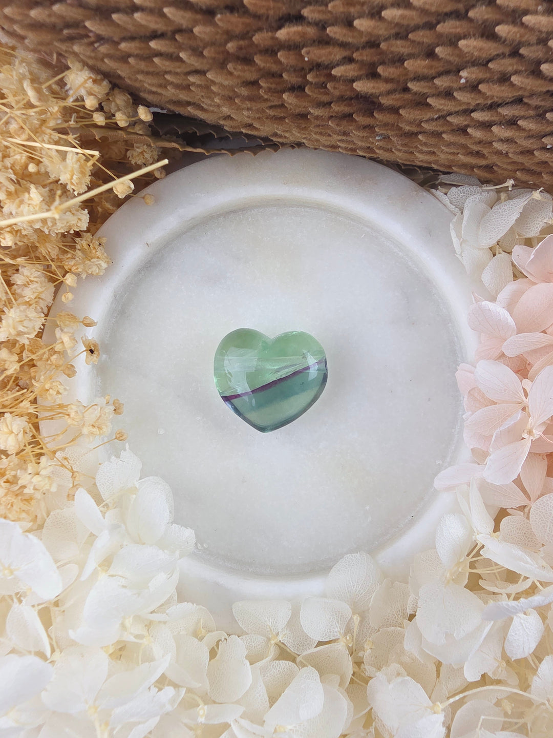 Rainbow Fluorite Heart Pendant — Dream Without Limits
