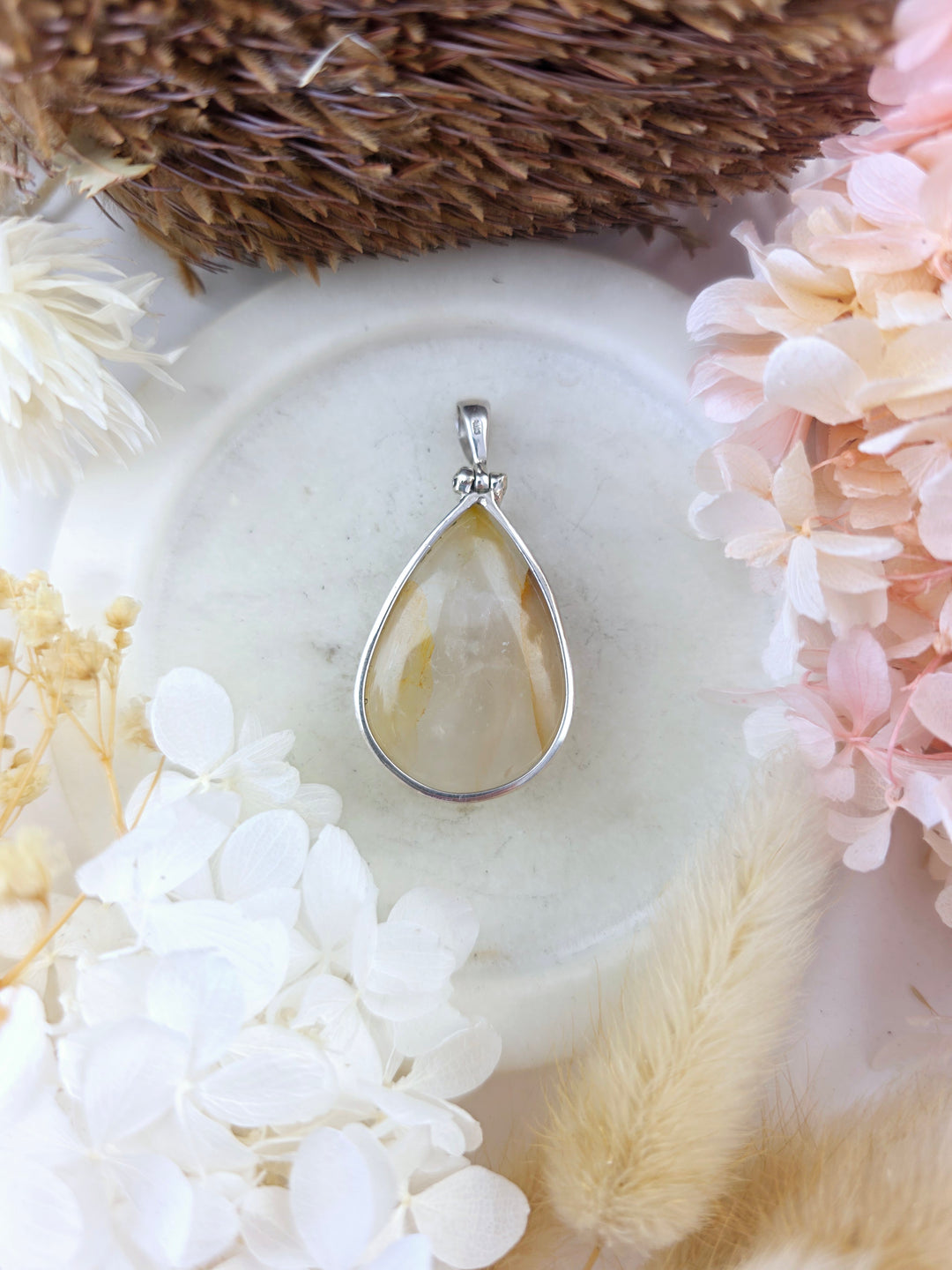 Golden Healer Silver Pendant