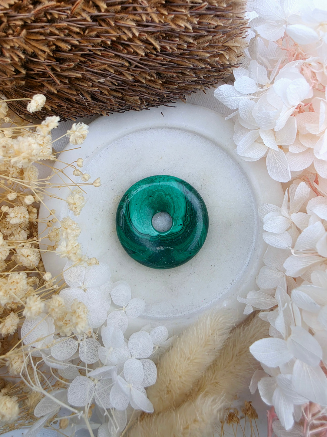 Malachite Circle Of Light Pendant