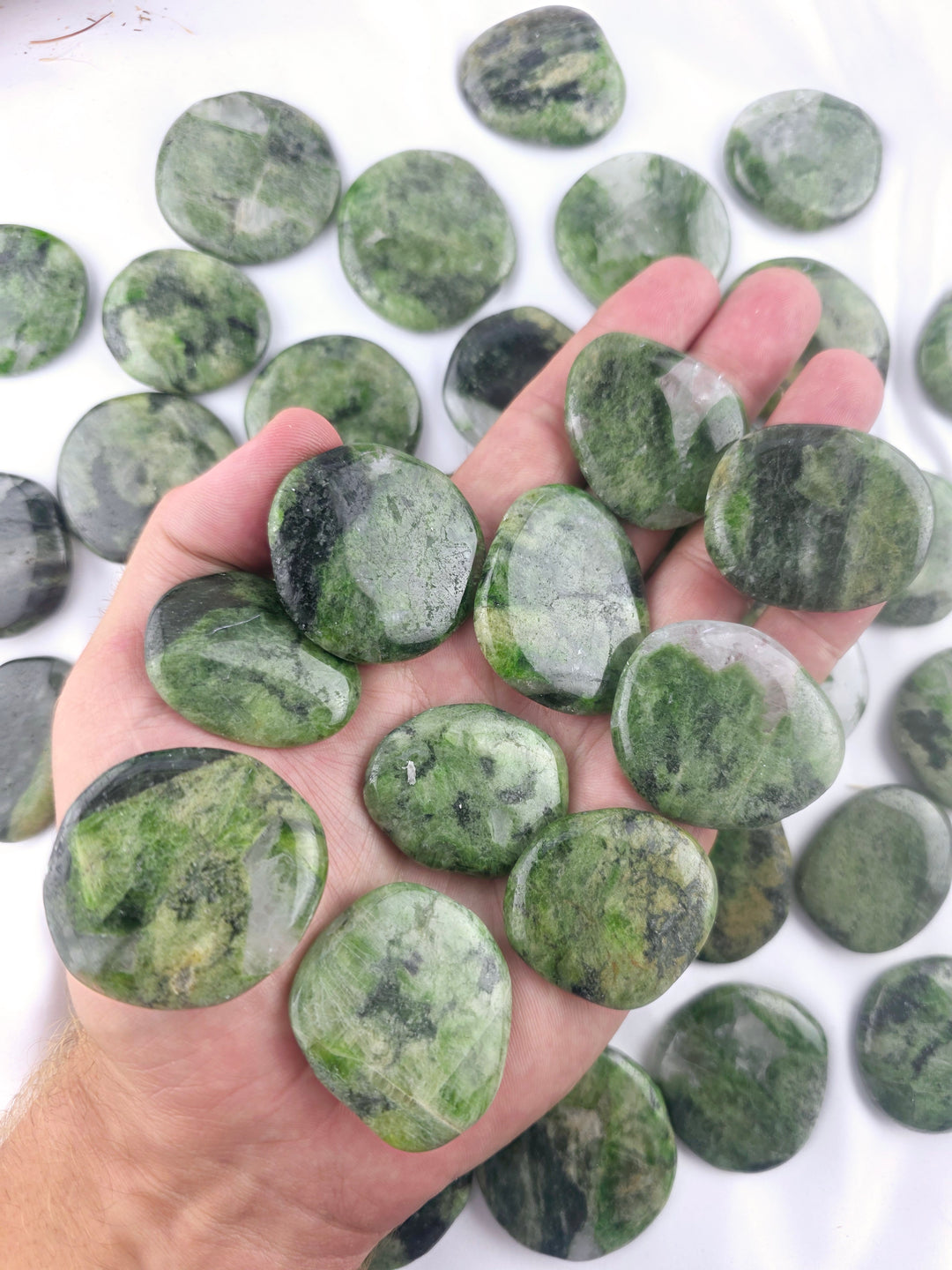 Diopside Medium Flat Stone