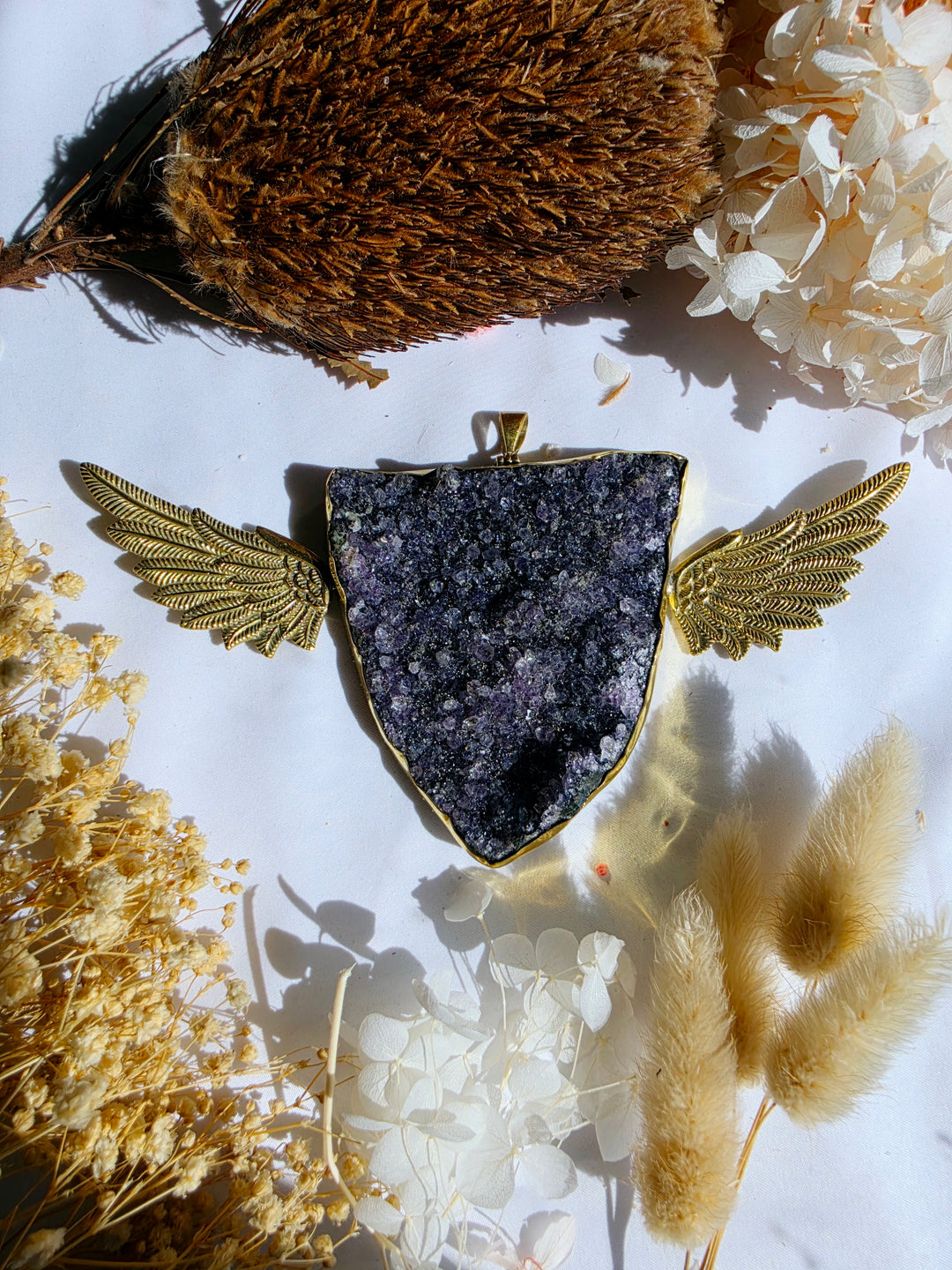 Amethyst Anahata Queen Pendant