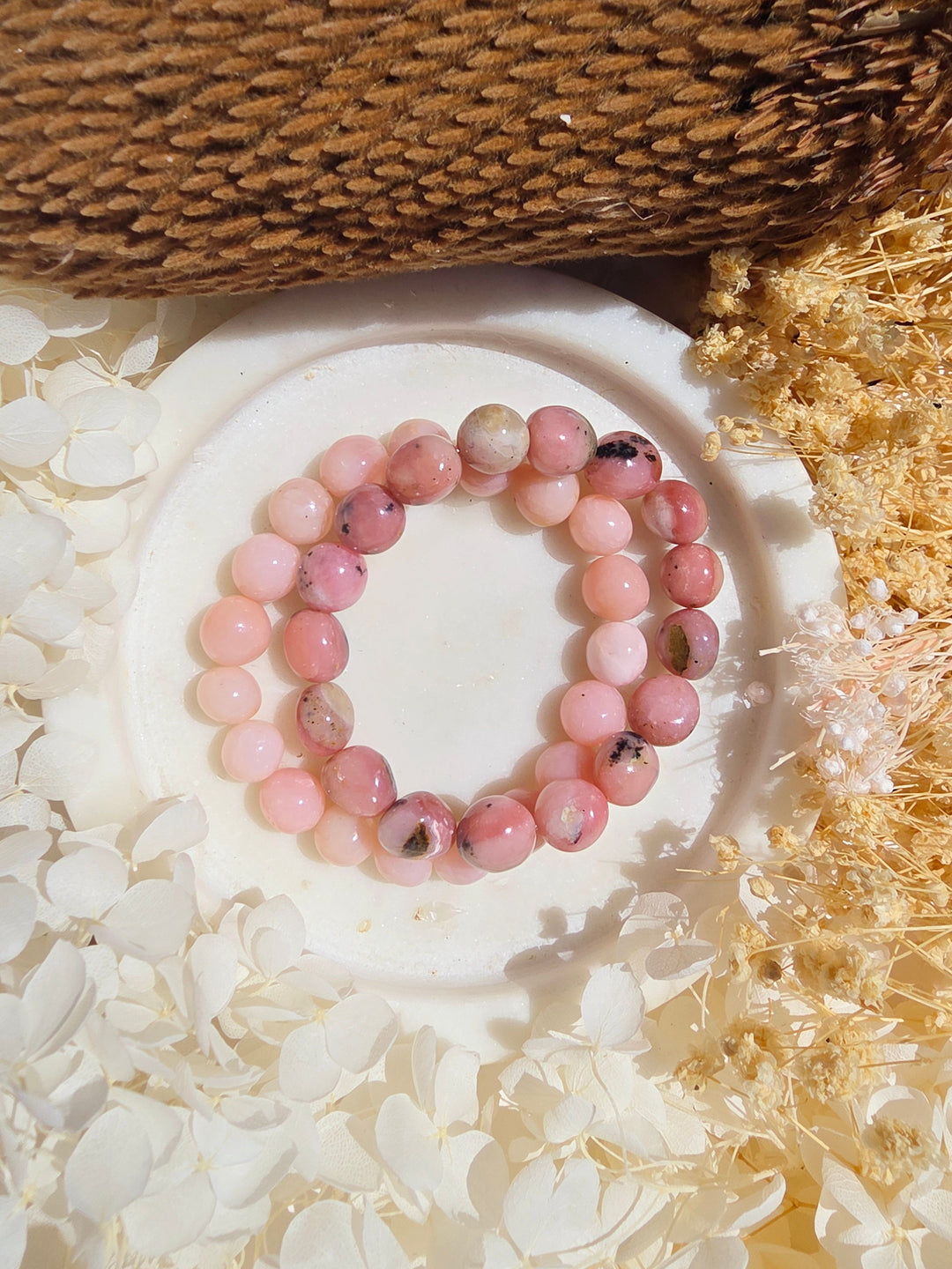 Pink Opal Bracelet - 8/10mm