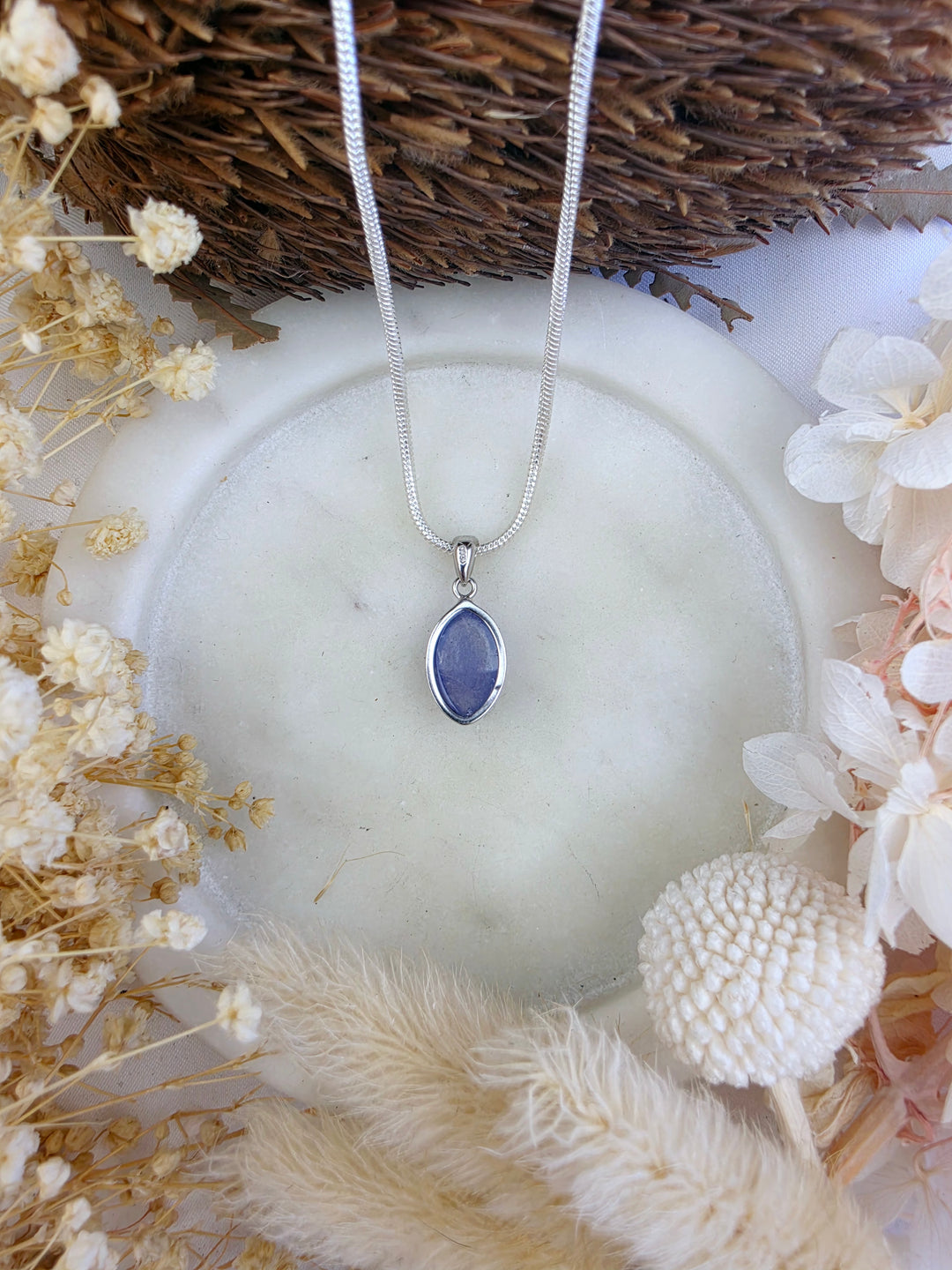 Tanzanite Silver Pendant (Rare)