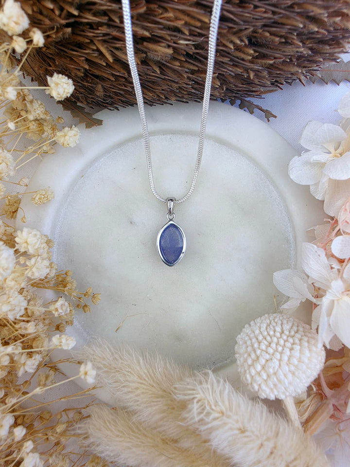 Tanzanite Silver Pendant (Rare)