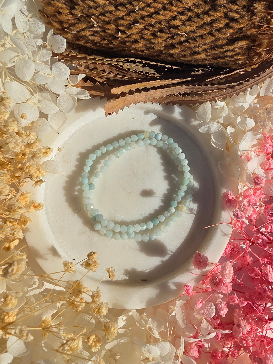 Amazonite Faceted Bracelet 4mm
