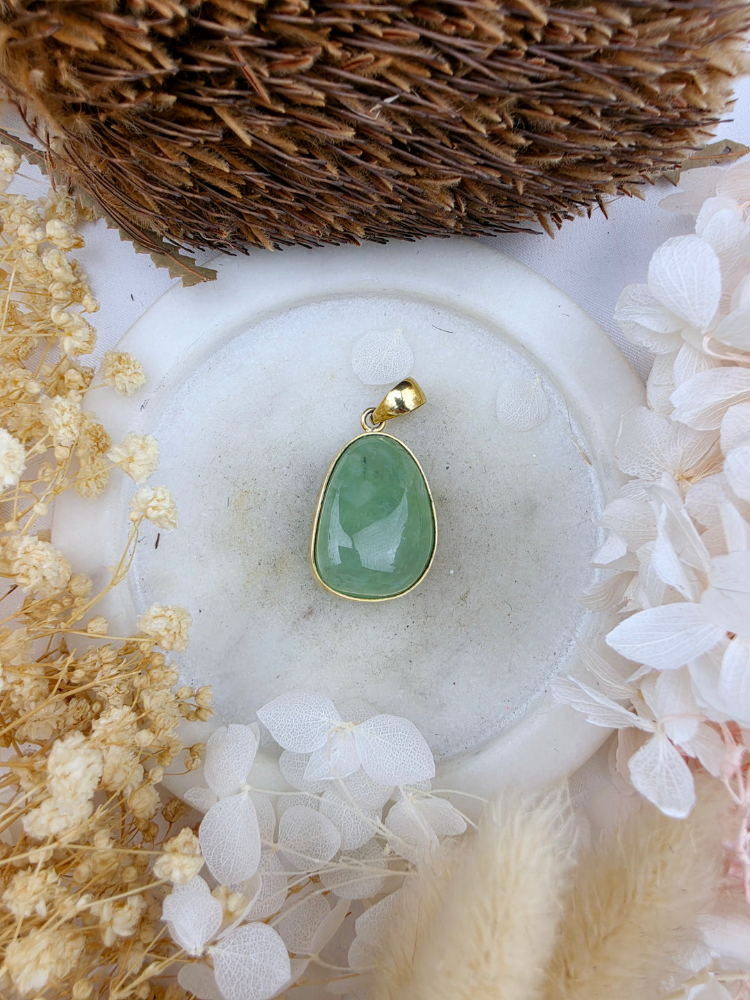 Prehnite Pendant