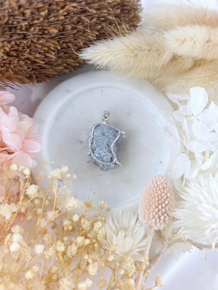 Vera Cruz Amethyst Cluster Silver Pendant