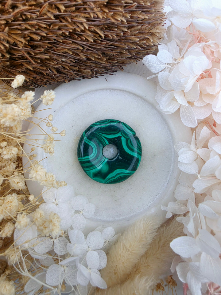 Malachite Circle Of Light Pendant