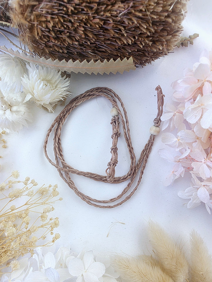 Macrame Net Crystal Holder Necklace