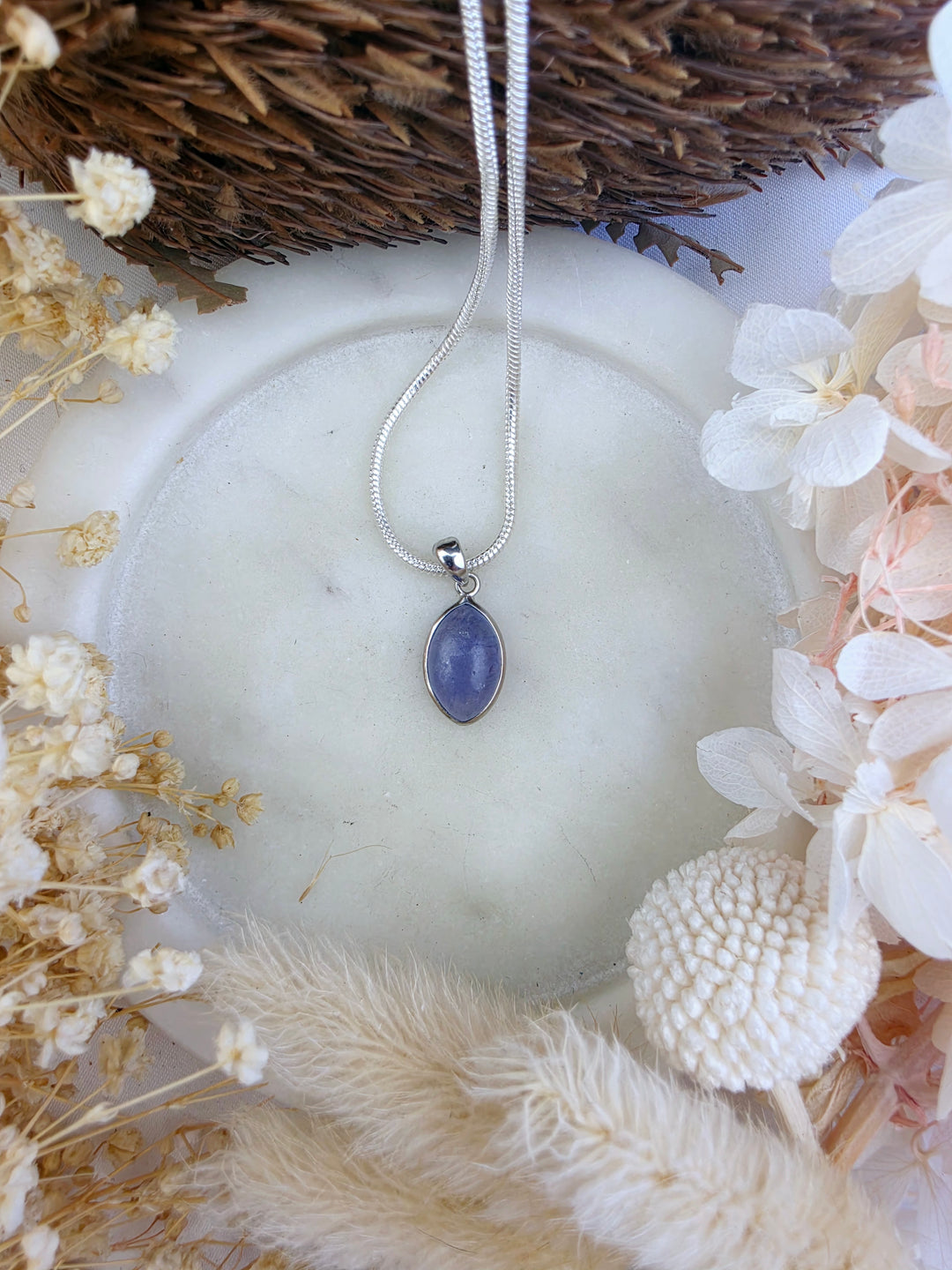 Tanzanite Silver Pendant (Rare)