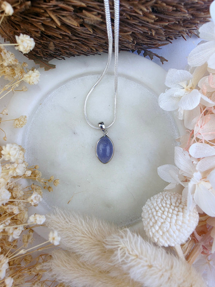 Tanzanite Silver Pendant (Rare)