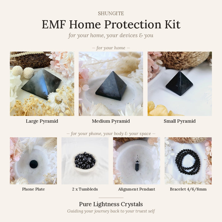 Shungite EMF Home Protection Kit – all 7 pieces