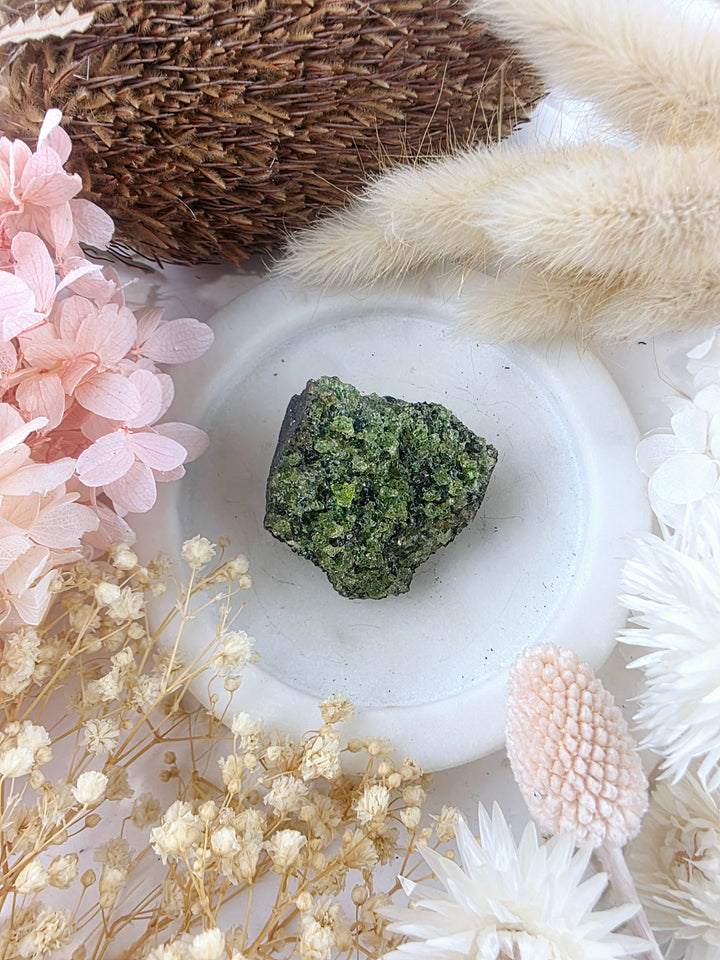 Peridot Natural Cluster
