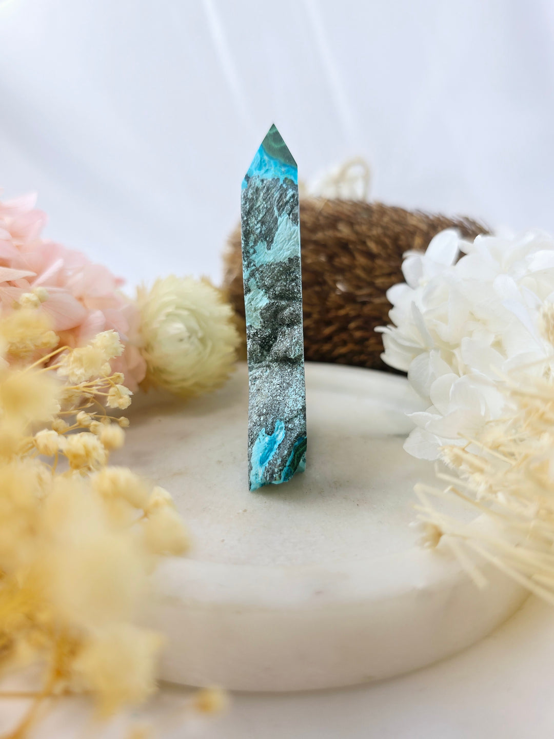 Malachite Chrysocolla Tower