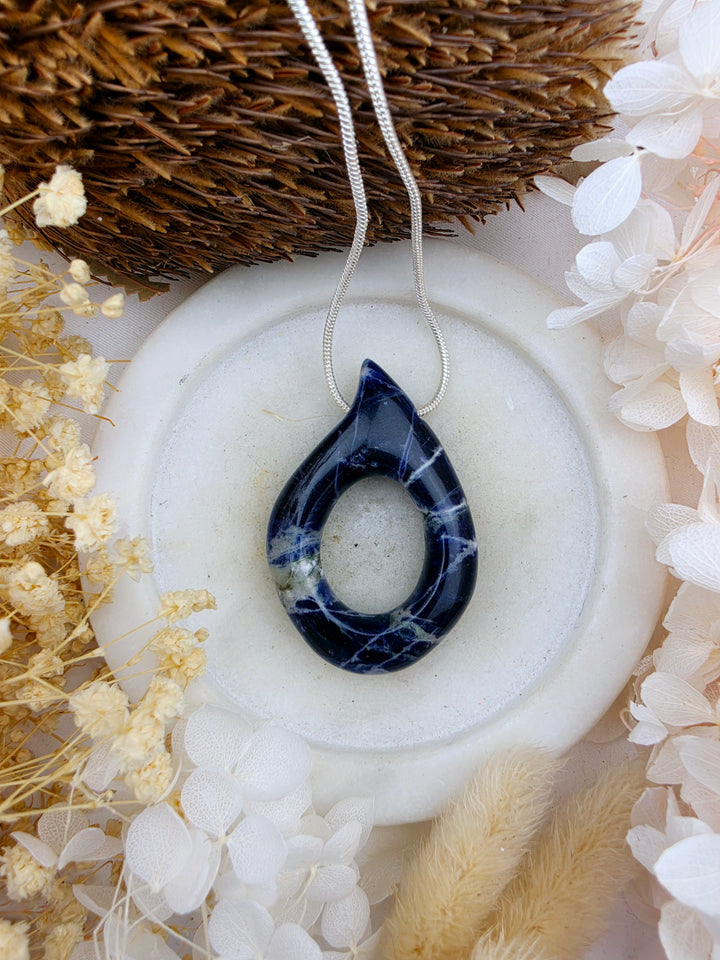 Sodalite Tear Drop Pendant