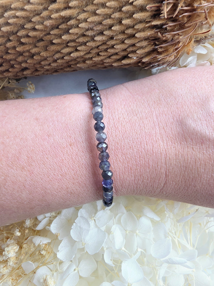 Iolite Faceted Bracelet - 4mm — The Inner Compass