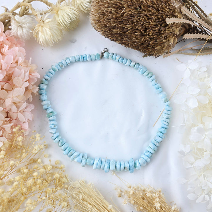 Larimar Bead Necklace