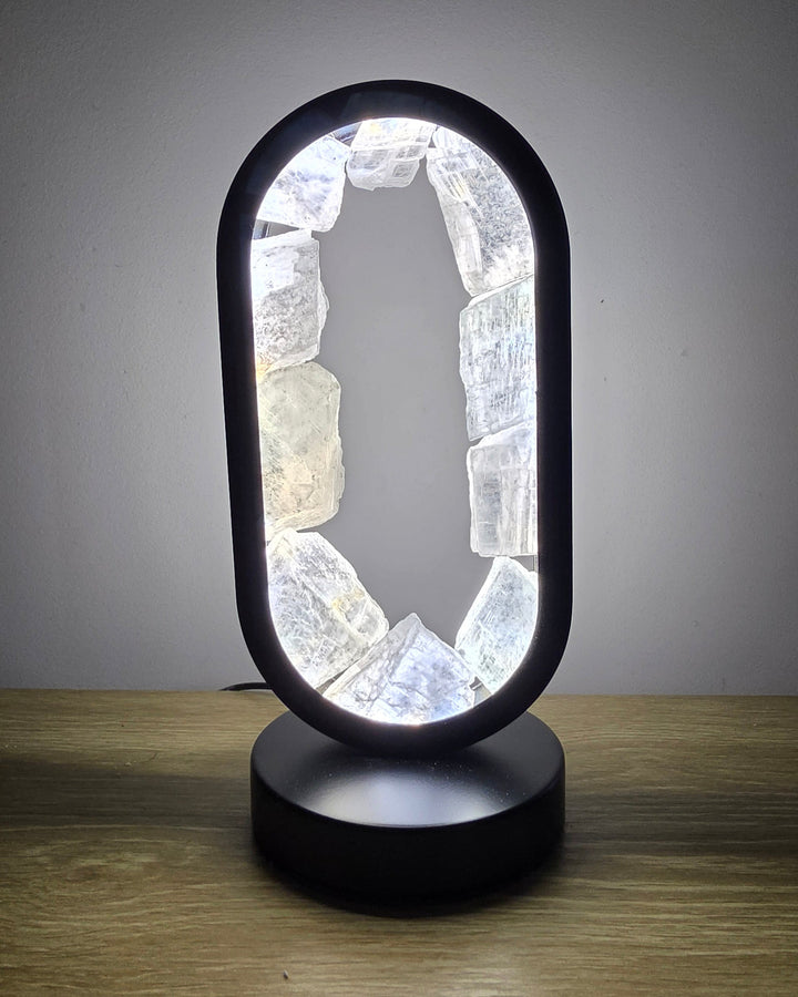 Selenite Star Gate Lamp