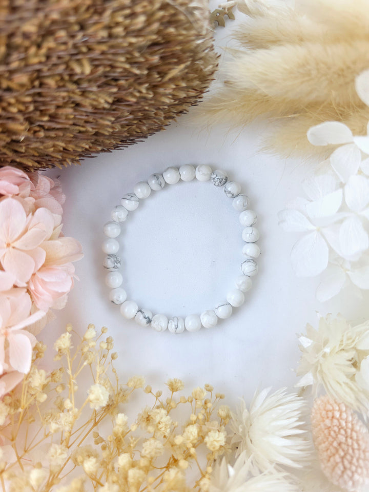 Howlite Bracelet - 6mm #3