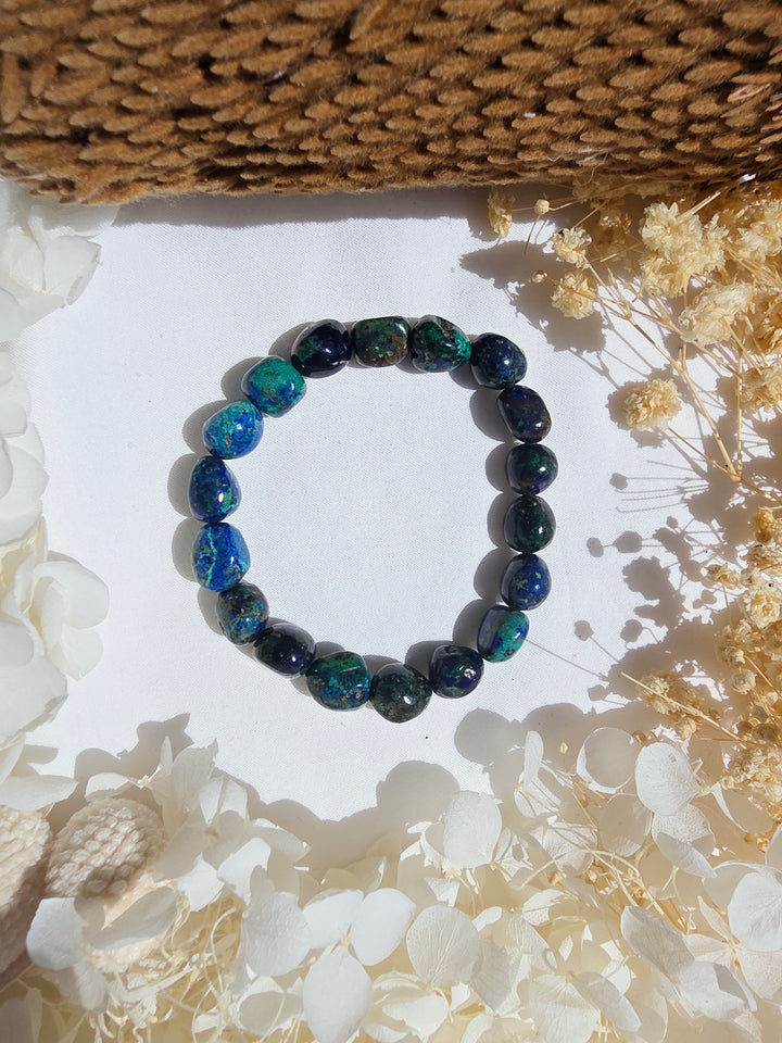 Azurite Malachite Bracelet - 10mm