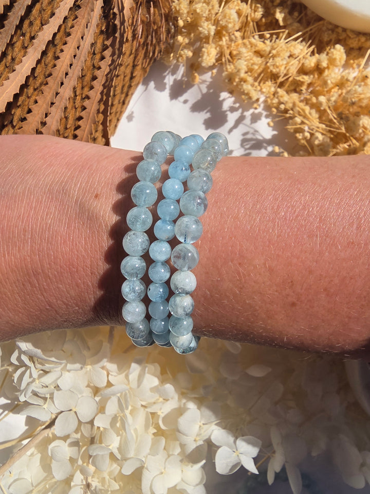 Aquamarine Bracelet - 6mm