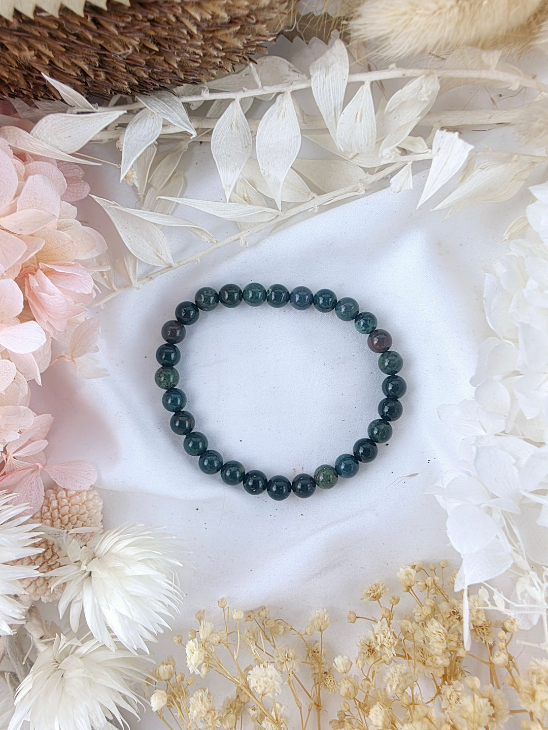 Bloodstone Jasper Bracelet - 6mm