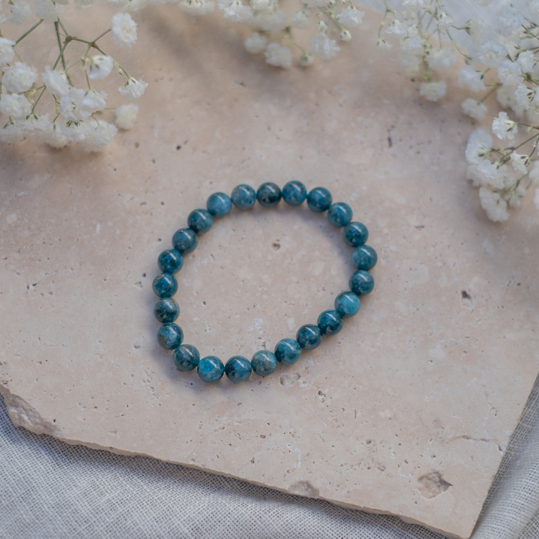 Blue Apatite Bracelet - 8mm #2