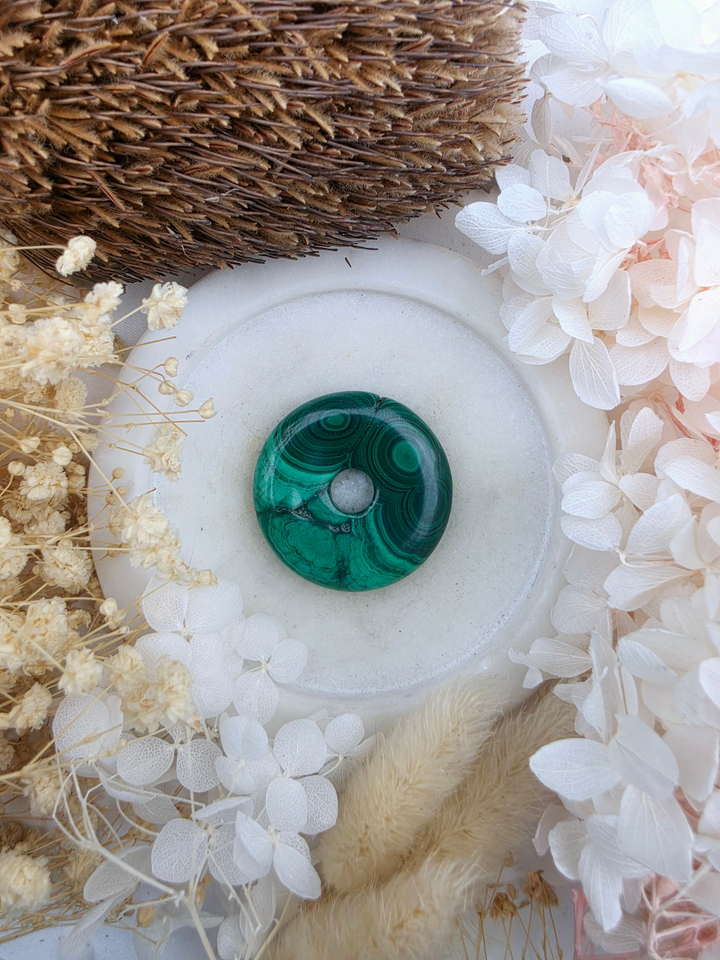 Malachite Circle Of Light Pendant