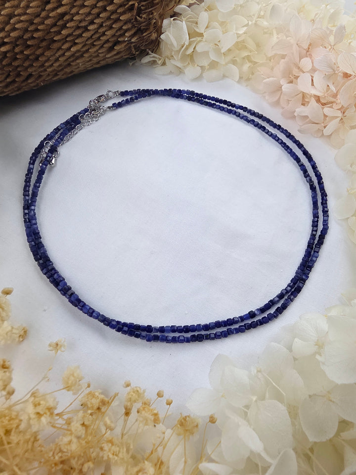 Sodalite Faceted Necklace — Calm Truth